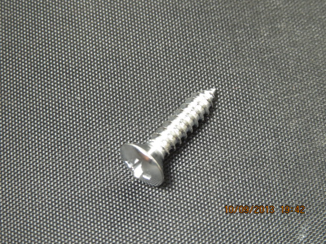 (image for) #10 X 1-1/2 OVAL HEAD PHILLIPS SELF TAPPING SCREW CHROME 10PC